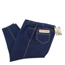 Vintage 1980’s Gitano Dark Blue Denim High Rise Mom Jeans Tapered Leg Sz 20W NWT
