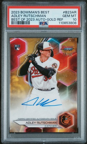 Adley Rutschman #B23-AR 2023 Bowman's Best of Autographs card