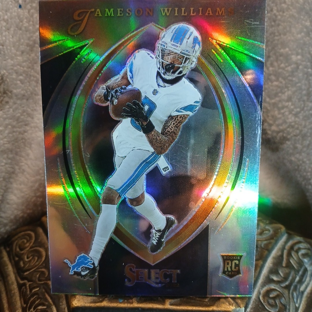 Sp Silver Prizm!! Jameson Williams 2022 Select Football Certified Rookie #SCR-8