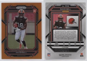 2022 Panini Prizm Rookies Orange Prizm /249 David Bell #334 Rookie RC