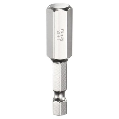 H10 Sechskant-Bit 10mm Flachspitze 1/4'' Schaft 50mm (2'') Magnetisch 1 Stück
