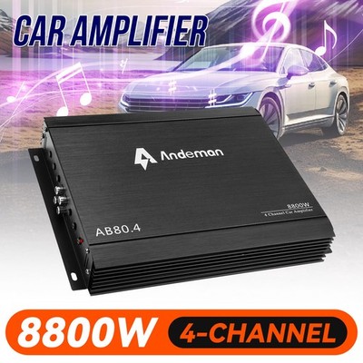 Andeman 12V 4Kanal Auto Verstärker 360° Audio Stereo 8800W AutoVerstärker
