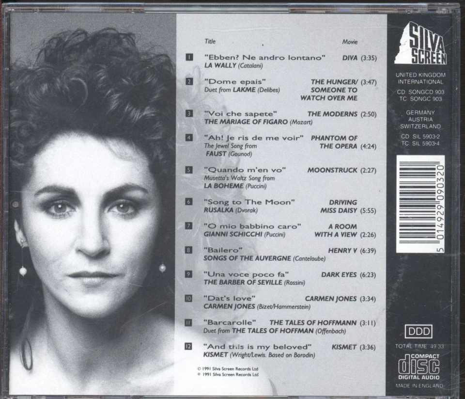SONGCD903 Lesley Garrett Diva! A Soprano At the Movies CD UK Silva Screen 1991 - Bild 2 von 3