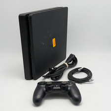 Sony PlayStation 4 Slim Console 500GB w/ Controller Cords in Black CUH-2115B