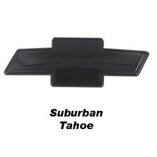01-06 Chevy Tahoe Suburban Front Billet Bowtie Grille Emblem W Border - Black