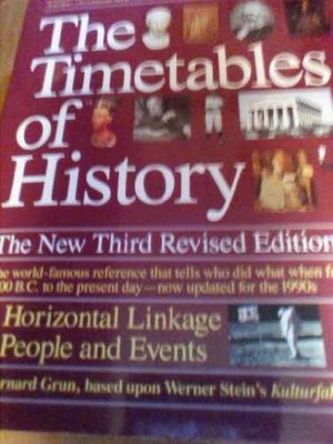 The Timetables of History: A - Paperback, by Grun Bernard - Very Good j
