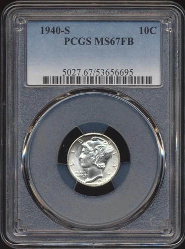 1940-S Mercury Dime PCGS MS 67 FB
