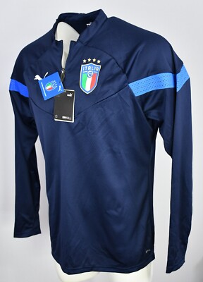 PUMA イタリア代表 ジャージ Lサイズ ネイビー Puma Italia FIGC Blue Coach Training Jacket Men's Size XL Slim Fit