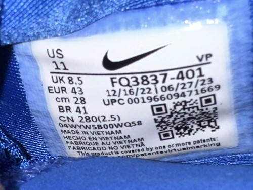 NIKE WOMENS SABRINA 1 TB PROMO BLUE WHITE BASKETBALL SHOES FQ3837-401 SIZE 11 - 第 7/7 張圖片