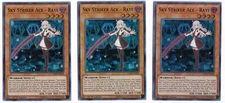 YUGIOH TCG 3X SKY STRIKER ACE RAYE DASA-EN029 1st Edition