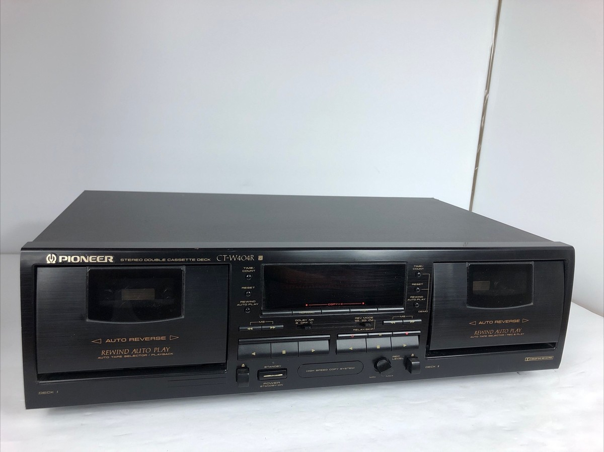 Pioneer CT-W 404R dual cassette deck serviced tested fully Pioneer CT-W 404R dual cassette deck serviced tested fully