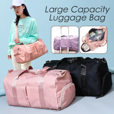 Women Large Capacity Gym Sports Bag Hand Waterproof Luggage Travel Bags  Portable UK