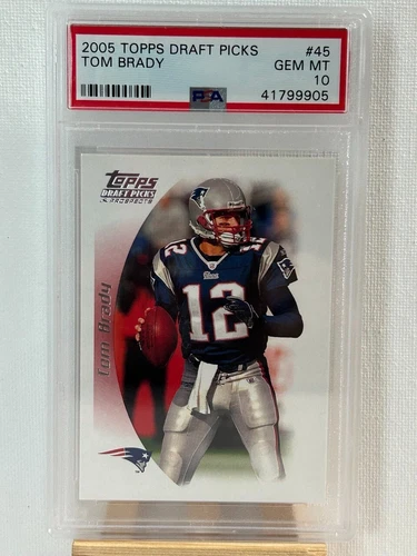 2005 Topps Draft Picks #45 Tom Brady New England Patriots PSA 10 GEM MINT