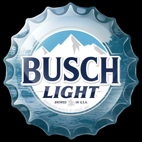 Busch Light Acrylic Textured Bottle Cap Magnet - Made in the USA - Beer Fridge - Picture 3 of 4
