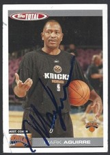 2004-05 Topps Total basketball #400 Mark Aguirre IP autograph signed card