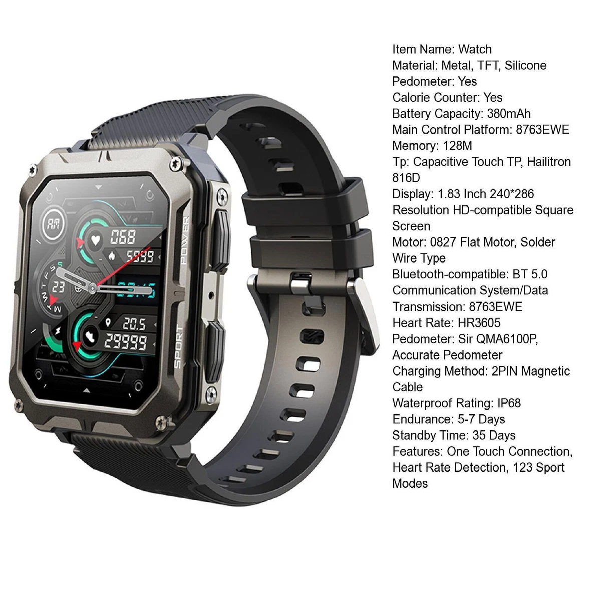 Blackview R5 Smart Watch - Rugged SA