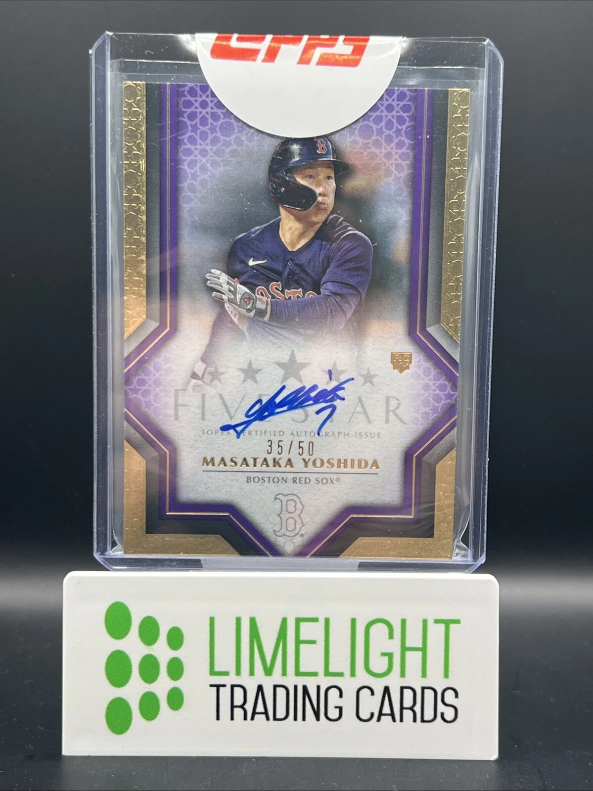 2023 Topps Five Star /50 PURPLE ROOKIE AUTO MASATAKA YOSHIDA RED SOX SSP JO3