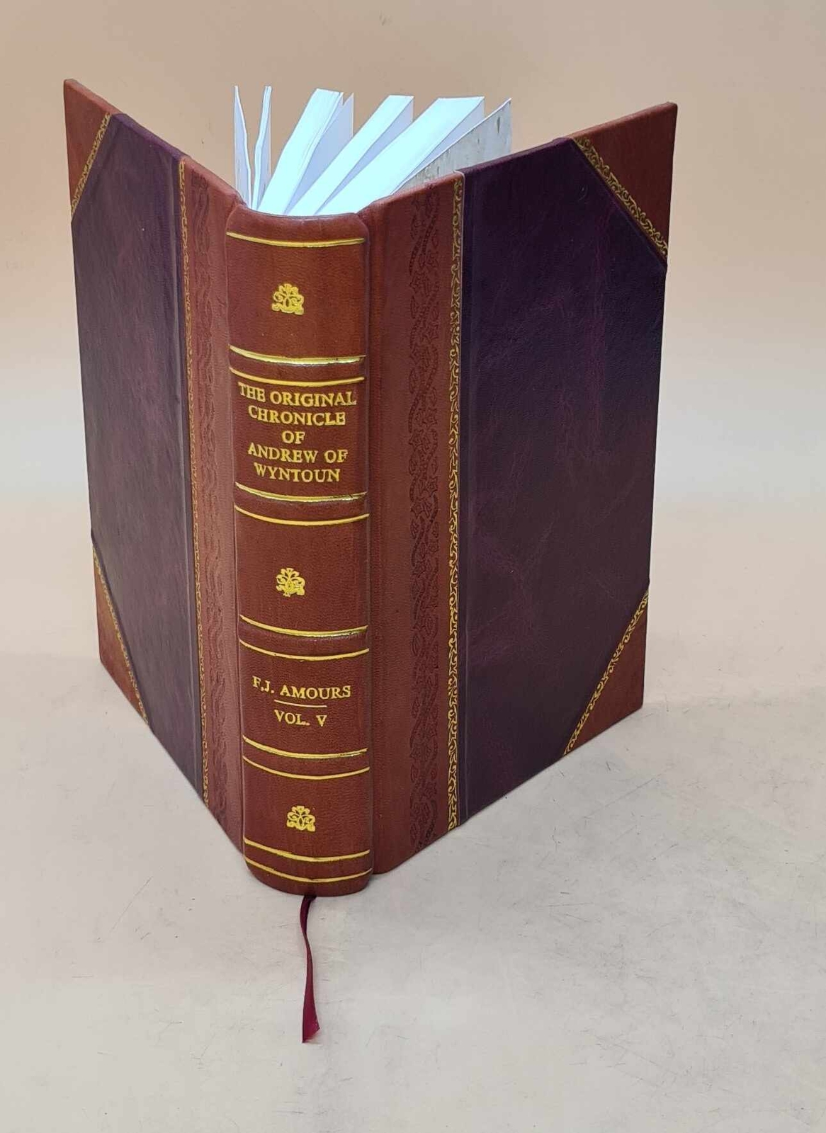 Original Chronicle of Andrew of Wyntoun – Leather Bound Parallel Edition