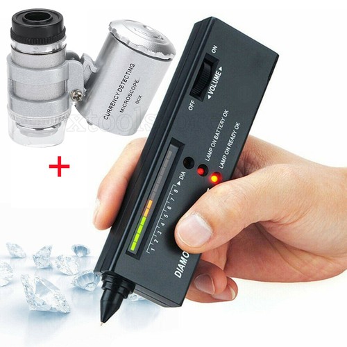 Diamantprüfer Selector Edelstein Tester Werkzeug + 60 X Beleuchtete LED Lupe XS - Bild 2 von 12