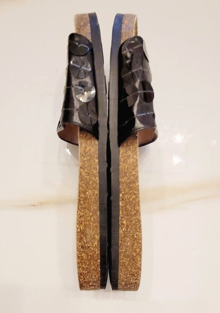 MARC JACOBS SLIDE SOLID SEQUIN SANDALS FLATS BLAC… - image 6