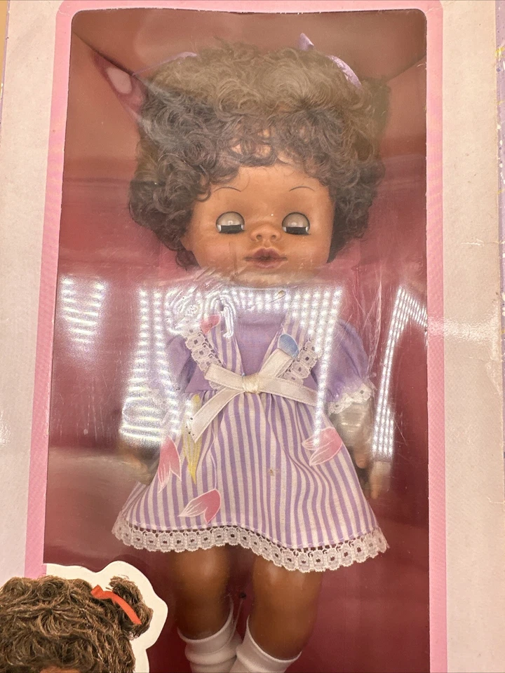 Muñeca de colección Cititoy Nichole afroamericana negra de 11 pulgadas nueva en caja 1988 Foto 4 de 4