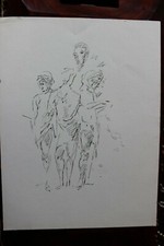 DDR Maler Professor Peuker Wolfgang Bleistift Zeichnung Original  Studien