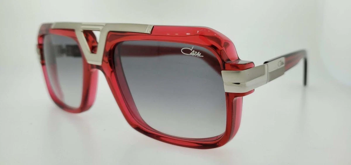 CAZAL SUNGLASSES 664 004 56MM RED FRAME WITH GREY GRADIENT LENSES