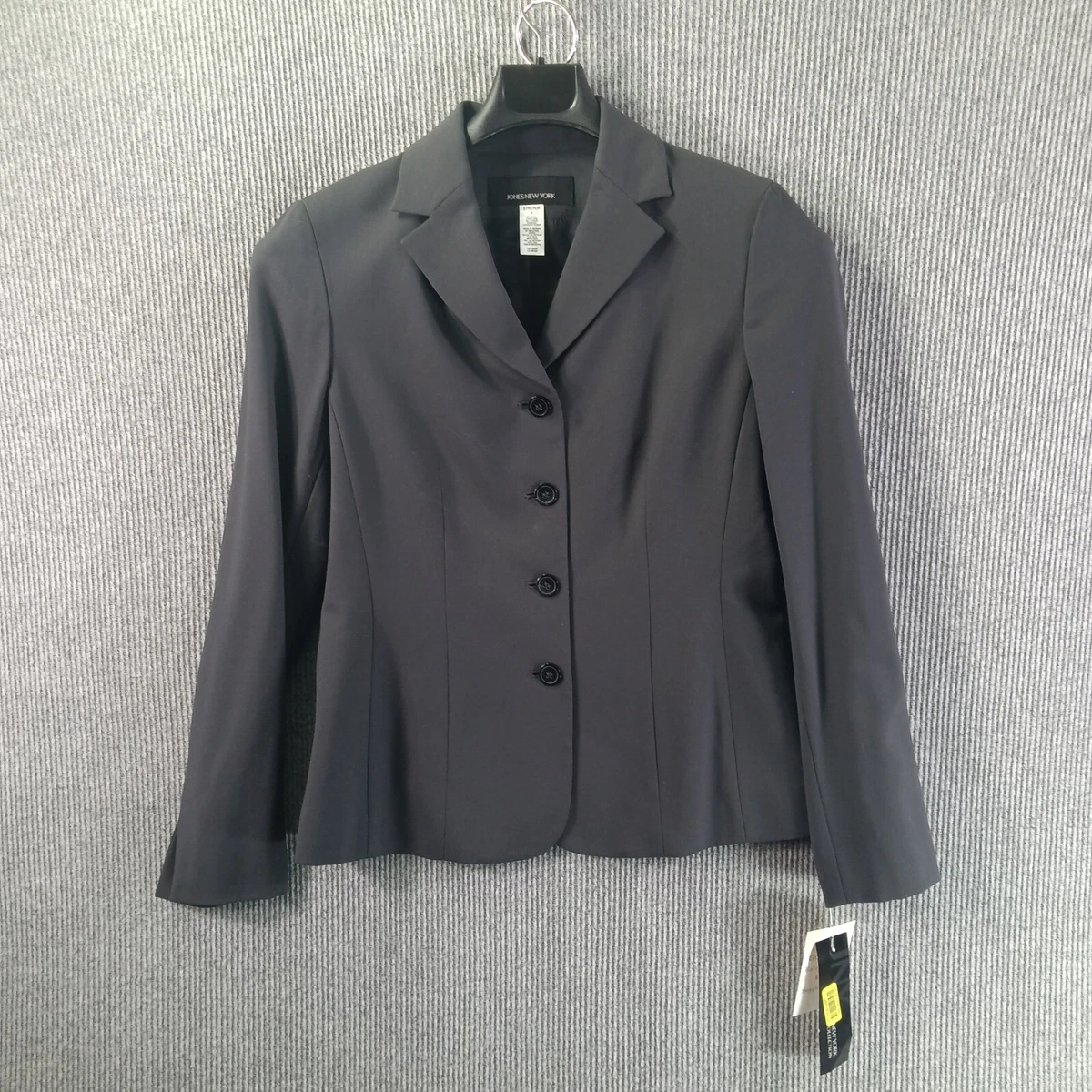 Jones New York 2 Piece Blazer And Tank Top Suit Women 6/Small Gray