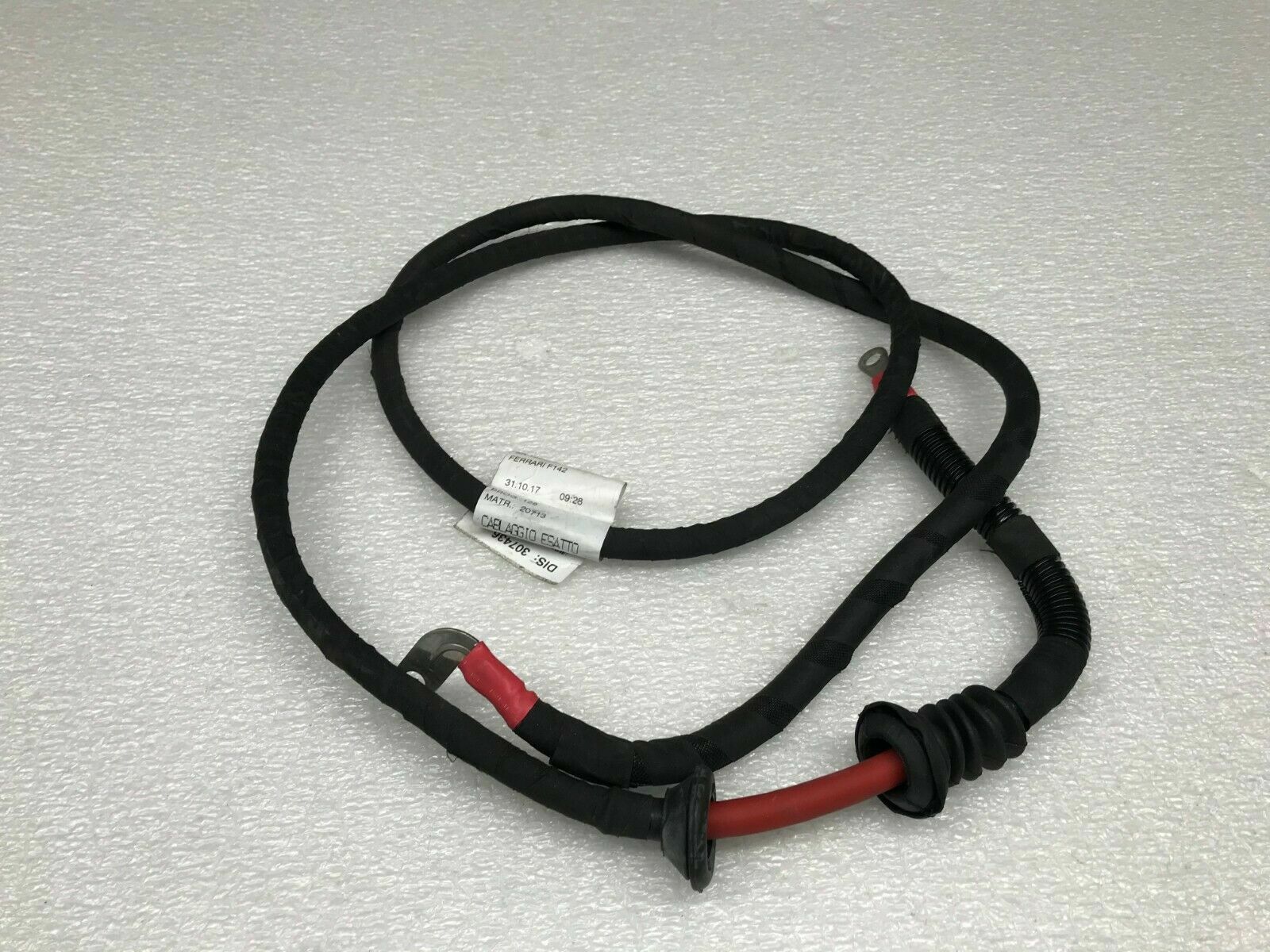 FERRARI 488 GTB SPIDER PISTA POSITIVE BATTERY CABLE OEM 307436