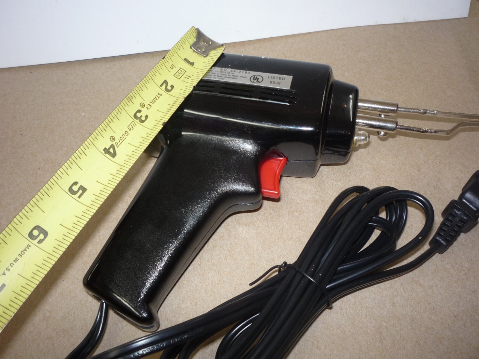 Vintage Tandy Radio Shack Pistol Soldering Gun Iron 100 Watt 642193