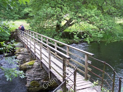 Foto 6x4 Fußgängerbrücke über den Fluss Rothay bei Rydal Ambleside c2010