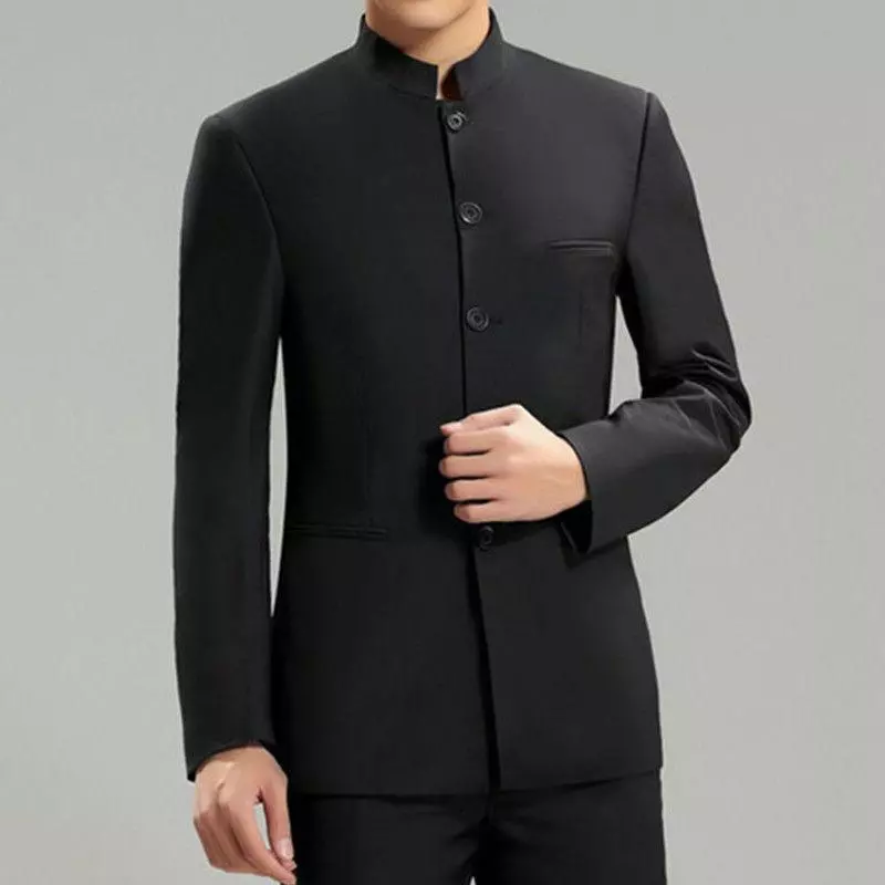 High collar hotsell suit jacket