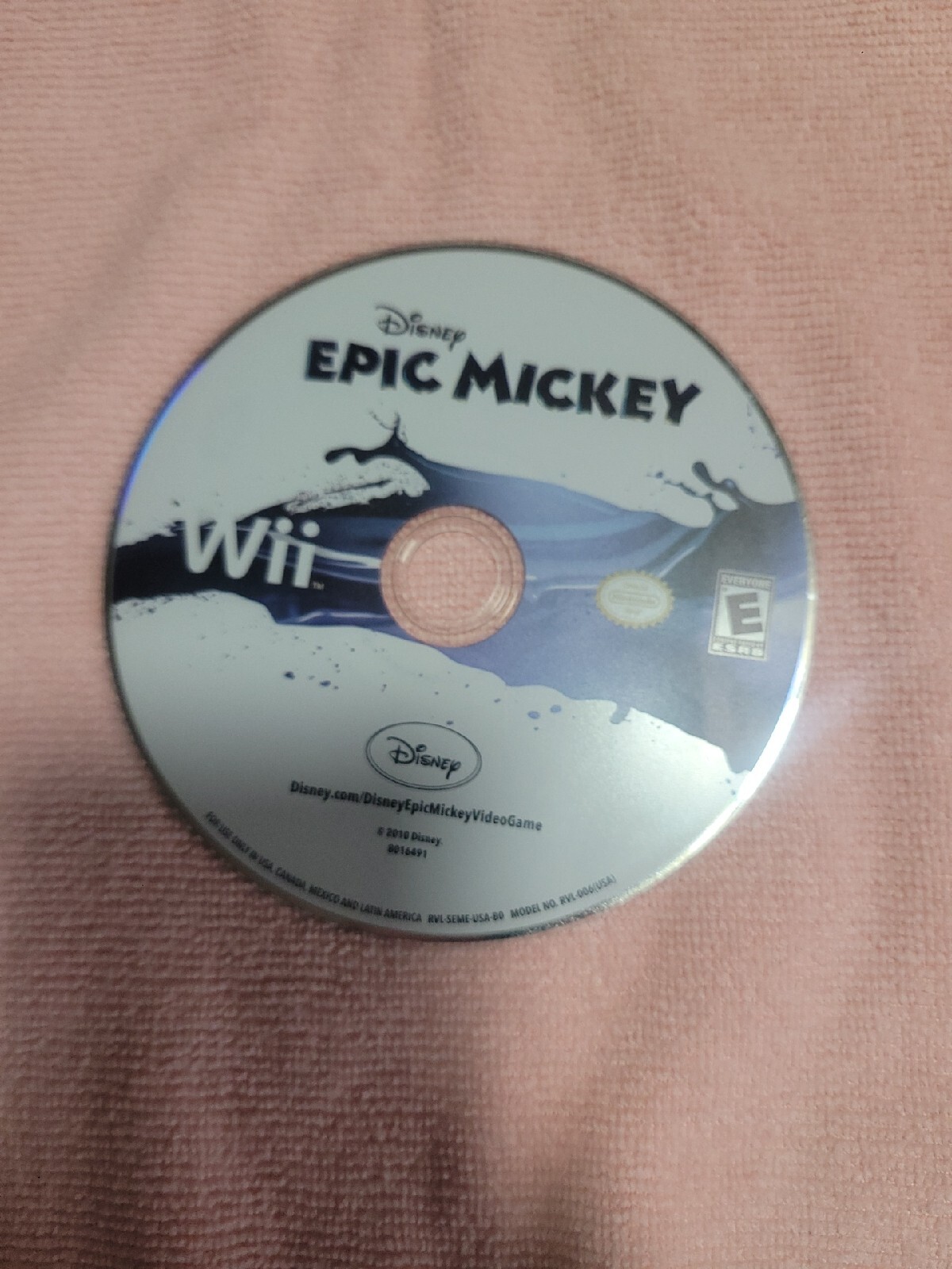 Epic Mickey (Nintendo Wii) - DISC ONLY  Tested