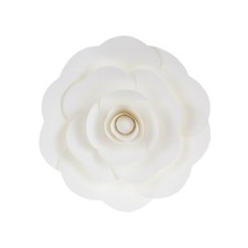Mega Crafts - 12" Handmade Paper Pedal Flower - White, 1PC
