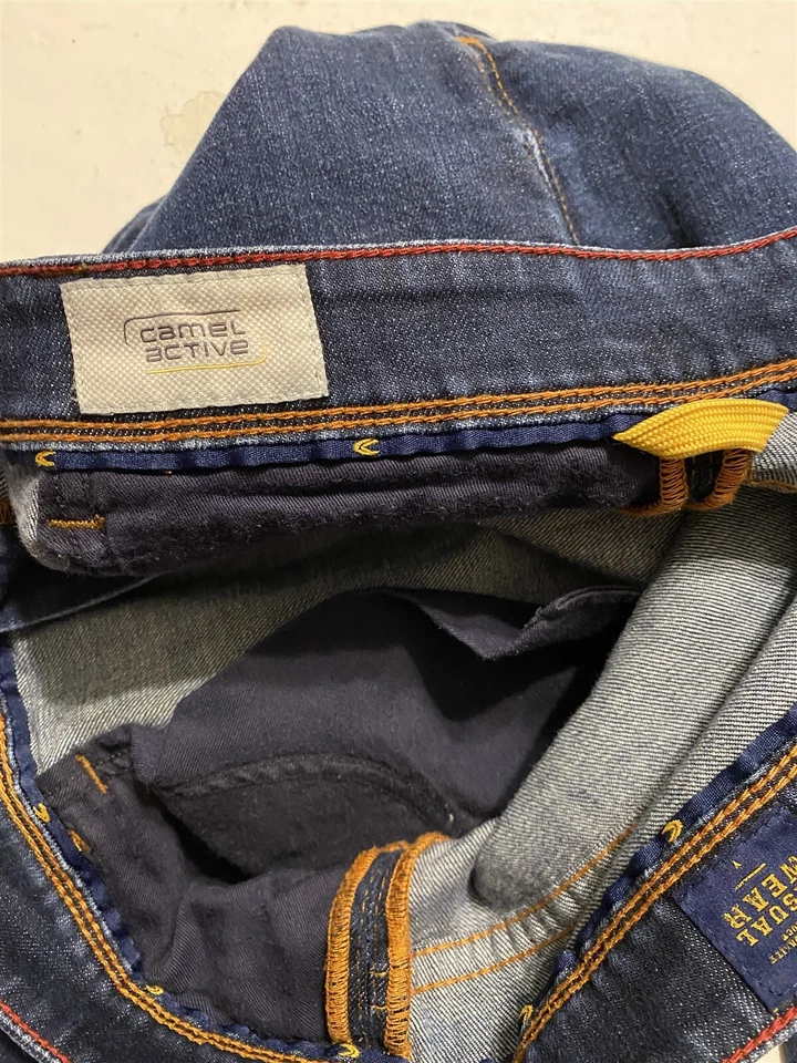Pantalones de mezclilla Camel Active 42 x 34 Houston calce recto lavado oscuro flexibles Foto 4 de 4