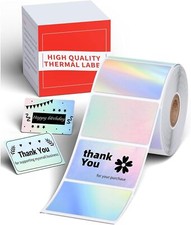 40x30mm Holographic Waterproof Sticker Paper for Phomemo M110/M220/M250 Printer
