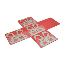 Radius Gage Set 8 PC 1-1/16-1-1/2" By 16ths Gages For machinists Inspection Tool