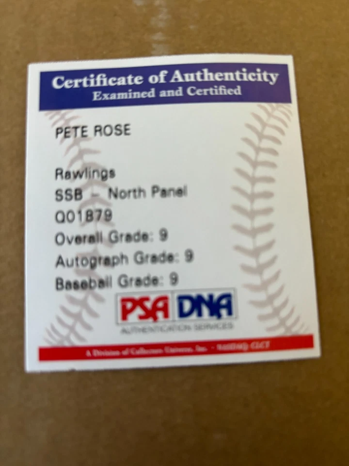Pete Rose Auto Ball Inscription Thanks Mickey Mantle for the name Charlie Hustle - Image 4 of 4