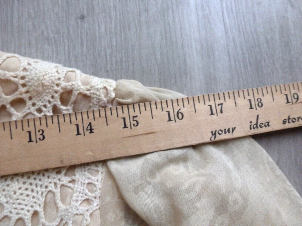 VTG 70s-80 Jessica McClintock Gunne Sax Gunnies Dress 7 Lace Boho Hippie Prairie - Image 4 of 4