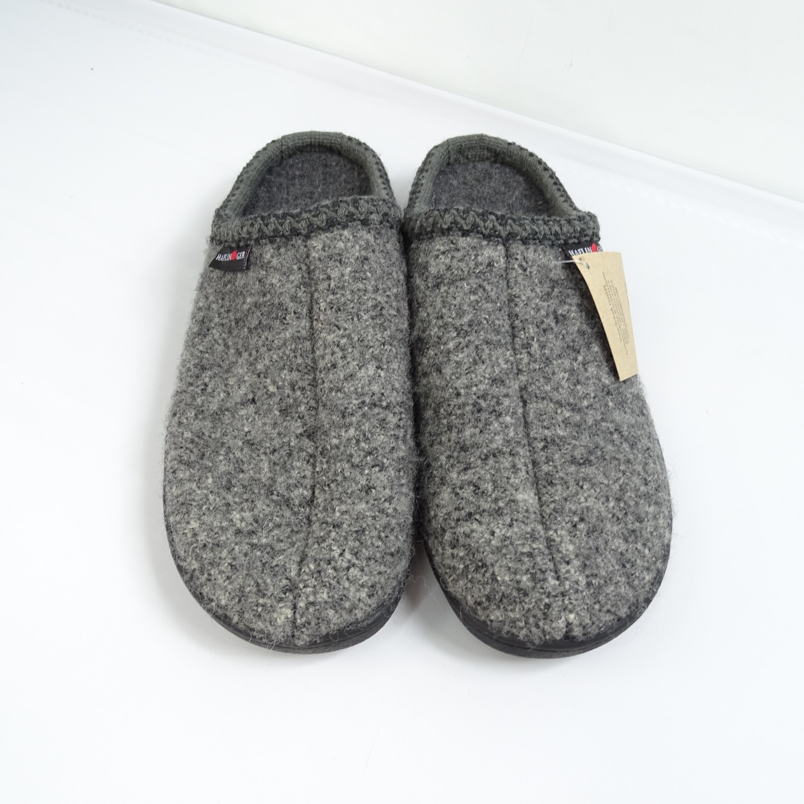Haflinger Slippers Shoes Wool Closed Toe Gray Sz 46 Mens 13 AT64 Hard