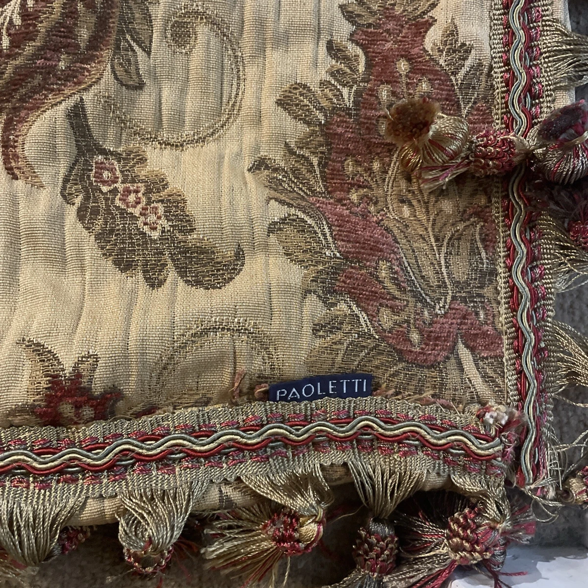 Riva Paoletti Zurich C/Case 45X45 Burgundy, Poliestere