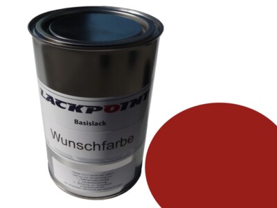 0,5 Liter Spritzfertigen Basislack RAL 3013 Tomatenrot Autolack Lackpoint !