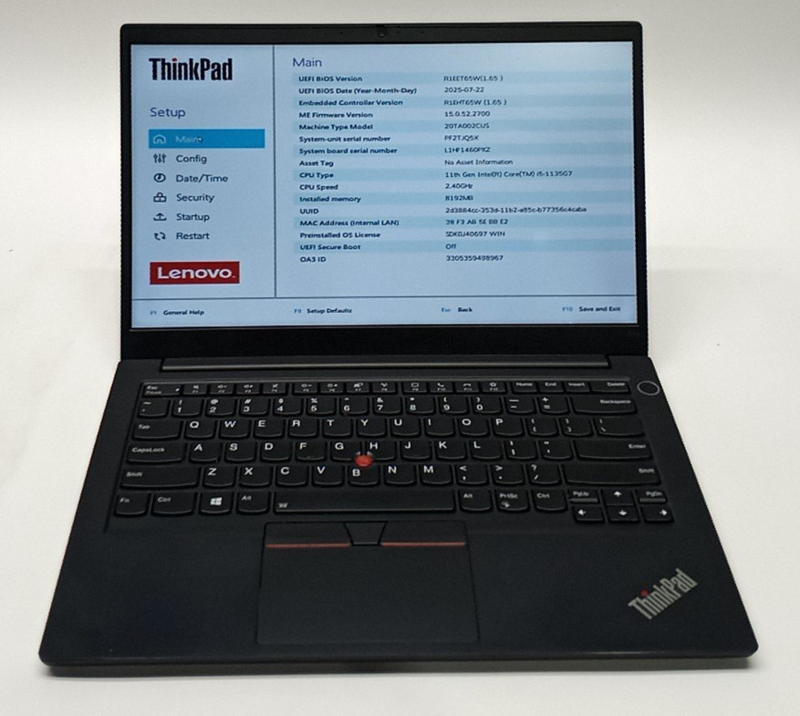 Lenovo ThinkPad E14 GEN 2, 14-Inch Laptop, with Intel Core i5 11th Gen., Windows 11 Pro