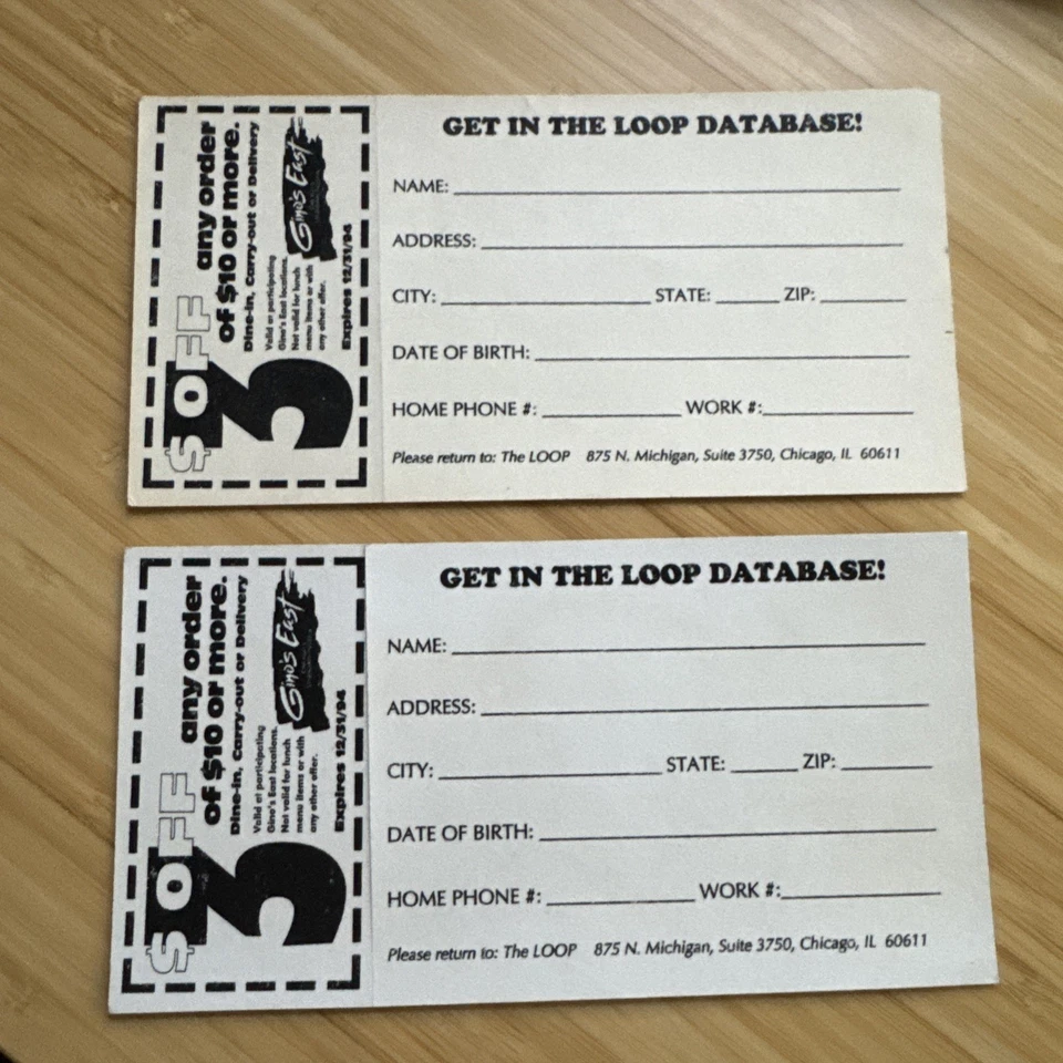 The Loop FM 97.9 Clásico Parachoques Pegatina Chicago Radio Station Raro 1994 Foto 2 de 2