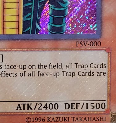 Yugioh Jinzo Pharaoh's Servant Secret Rare PSV-000 Holo Bleed PSA