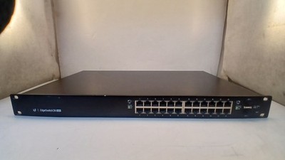 Ubiquiti EdgeSwitch 24 250W 24-Port PoE Gigabit Managed Switch *POWERS ON* *READ