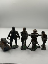 Barclay Post WWII Toy Soldiers Lot 4 With Tank