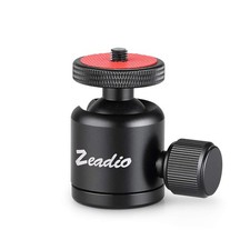 Mini Ball Head with 1/4  3/8 Inch Screw Mount Cameras Monopod Slider