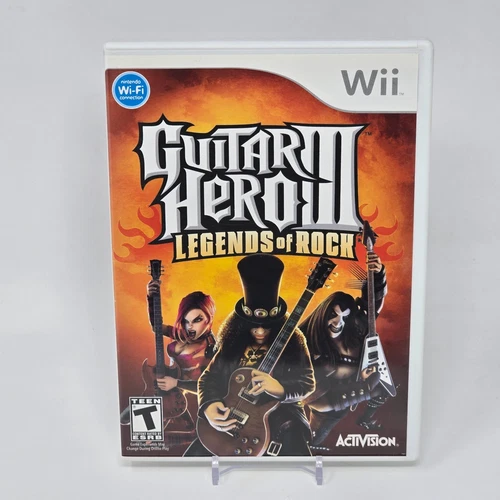 Guitar Hero III 3: Legends of Rock (Nintendo Wii) CIB COMPLETE & TESTED