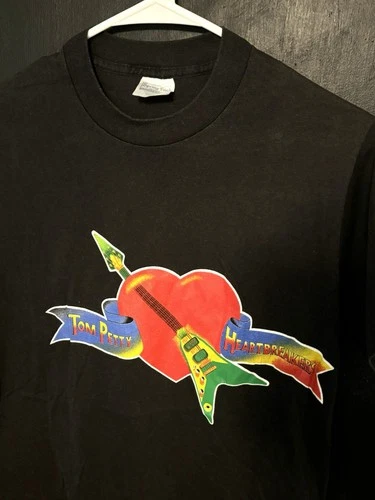 Tom Petty T-Shirt Rock N Roll Caravan Tour Tee 1980s vintage concert t-shirt, vintage, size M, single stitch, B+ condition